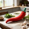 Wzór na pluszaka - papryczka chili